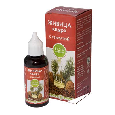 Живица кедра 12,5% с таволгой Живица кедра 12,5% с таволгой